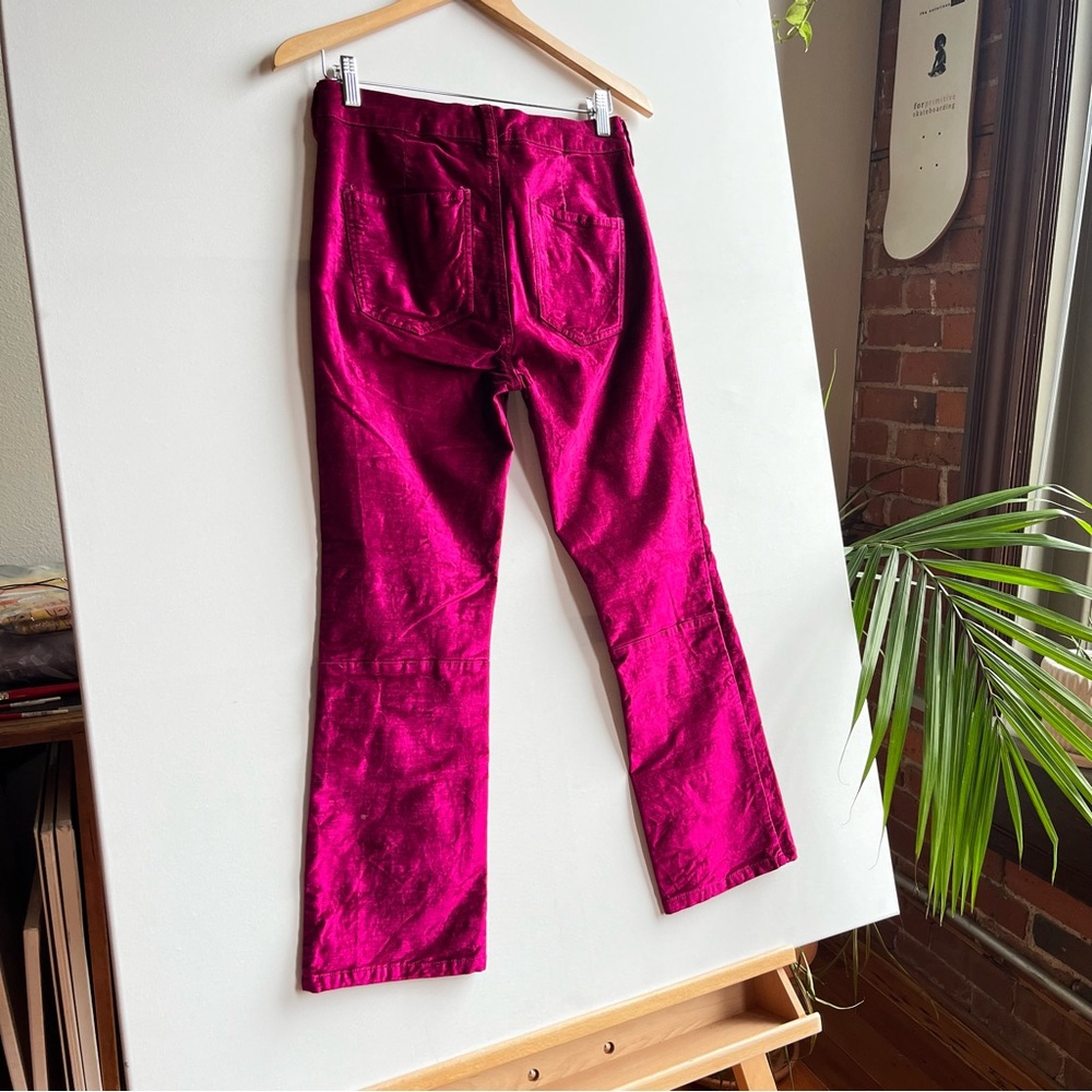 Free People Oink Crushed Velvet Jazzy Pants